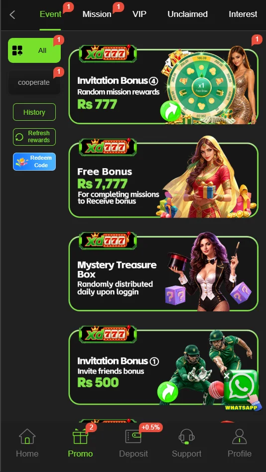 xd777 login